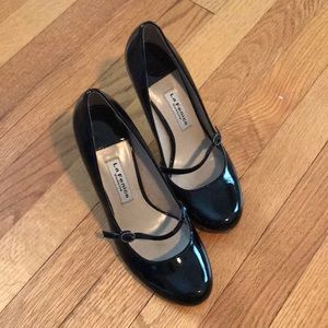 Black La Fenice Venezia Mary Jane Pumps